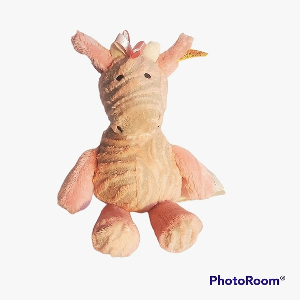 Steiff Germany Giselle Friends Bell Giraffe Stuffed Animal Baby Plush Toy